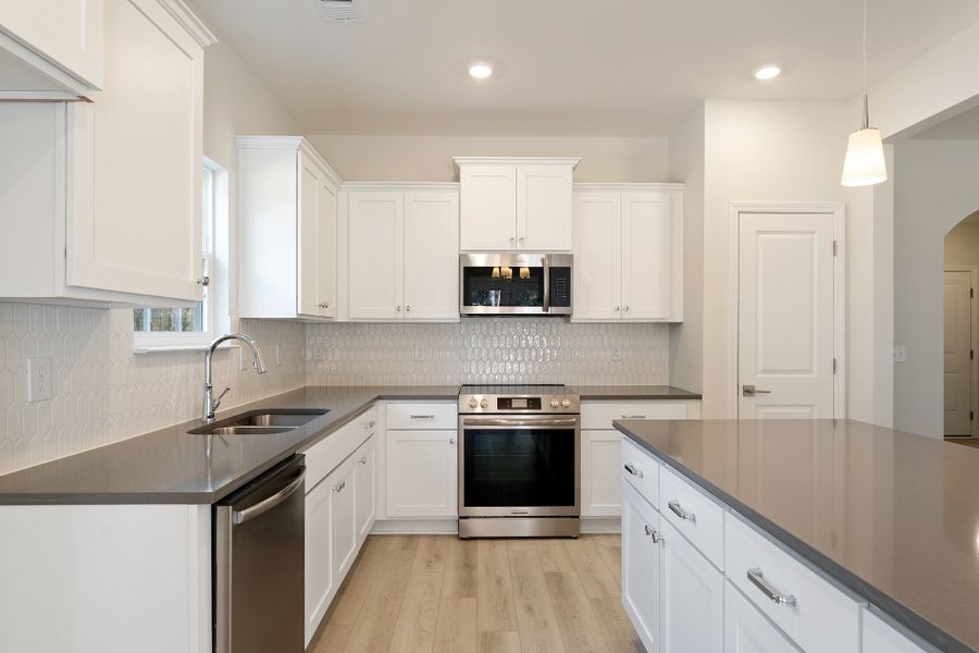 Furnished interior view inside a new home in Landing at Pine Lake, Anderson (Image 9).