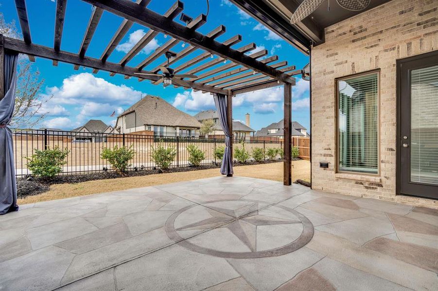 Exterior details and patio area of a home in Bridgewater, Midlothian (Image 4).