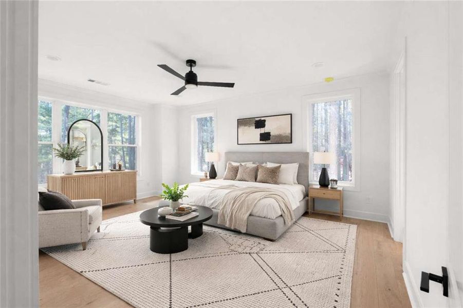 Furnished interior view inside a new home in , Conyers (Image 15).