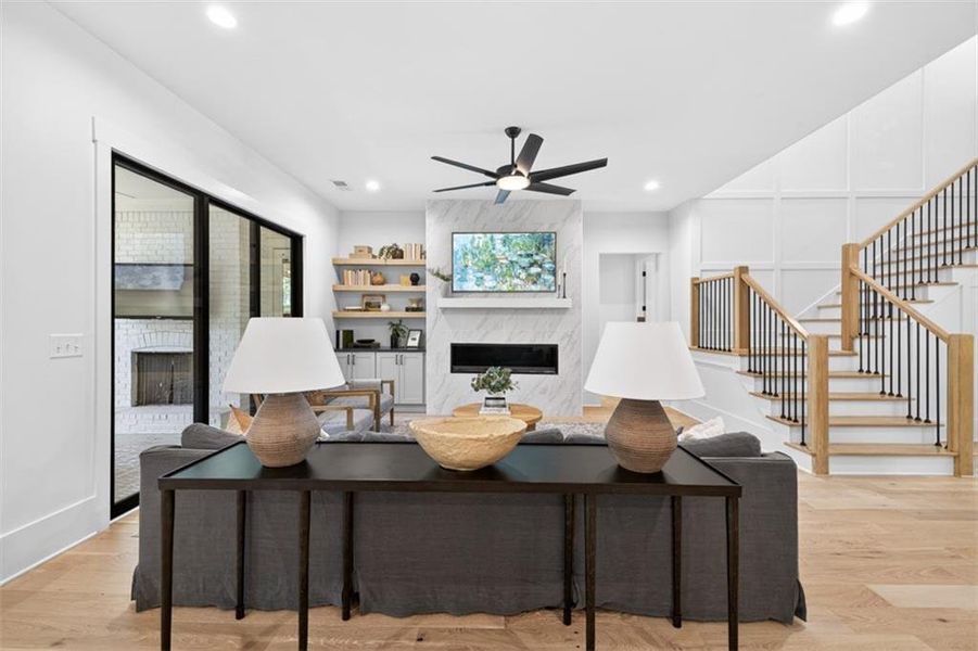 Furnished interior view inside a new home in Town Farms, Peachtree Corners (Image 45).