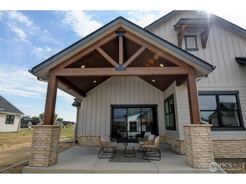 Exterior details and patio area of a home in , Berthoud (Image 3).