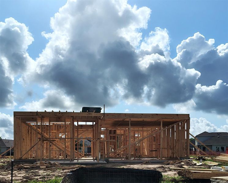 In-progress construction of a new home in Woodshore, Clute, TX (Image 24). In-progress construction of a new home in Woodshore, Clute, TX (Image 24).