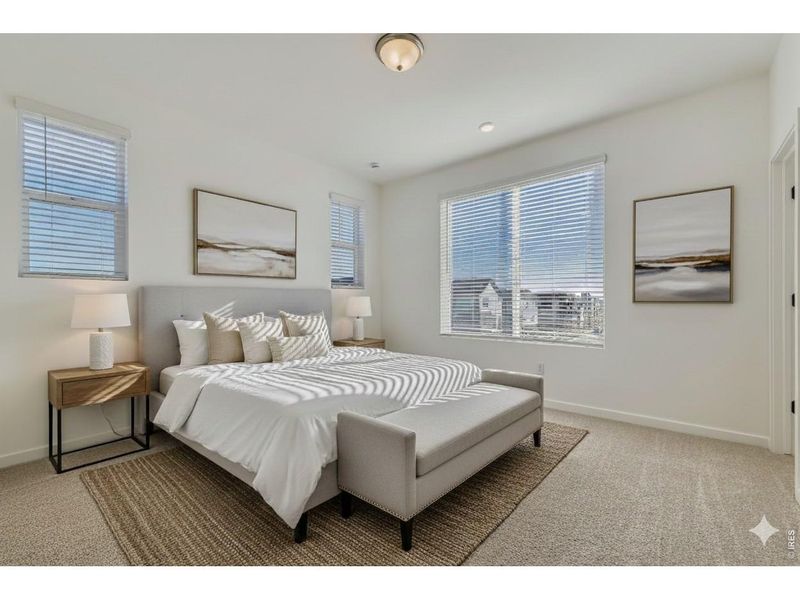 Furnished interior view inside a new home in Parkside West at Baseline, Broomfield (Image 16).