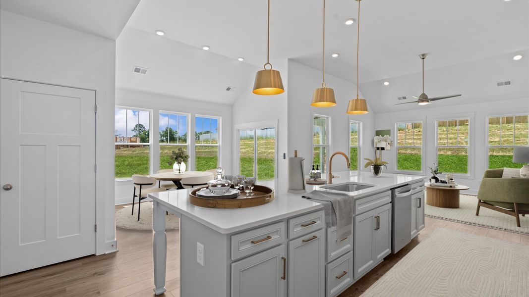 Representative furnished interior of a home built from the Oakleigh by DRB Homes in Pinebrook, Woodruff (Image 31).