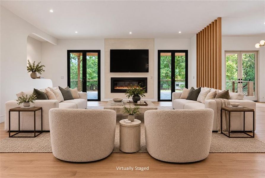 Furnished interior view inside a new home in , Dunwoody (Image 54).