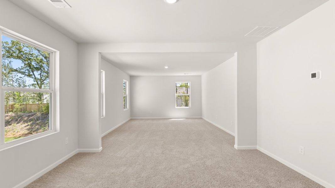 Representative unfurnished interior of a home built from the Halton by D.R. Horton in Parkside at Carter Grove, Cartersville (Image 23).