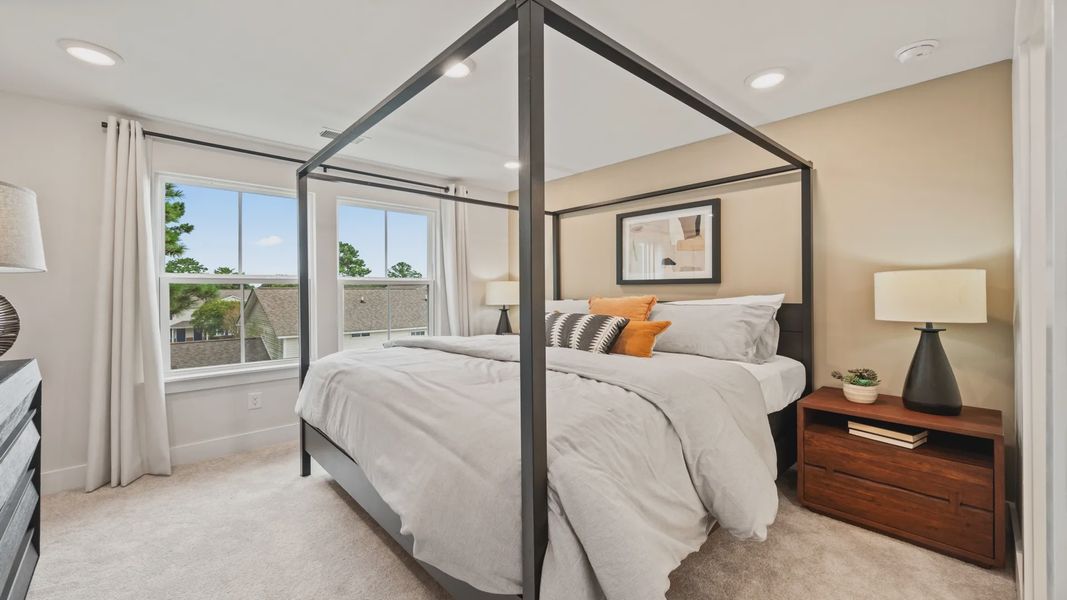 Furnished interior view inside a new home in Clear Springs Townhomes, North Charleston (Image 16).