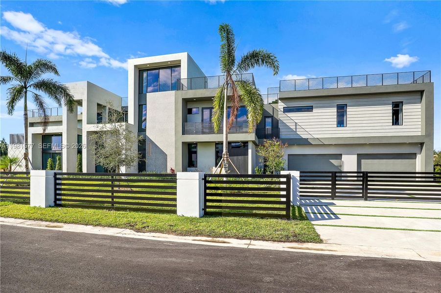 Front exterior of a new home in , Davie, FL, highlighting curb appeal (Image 27).