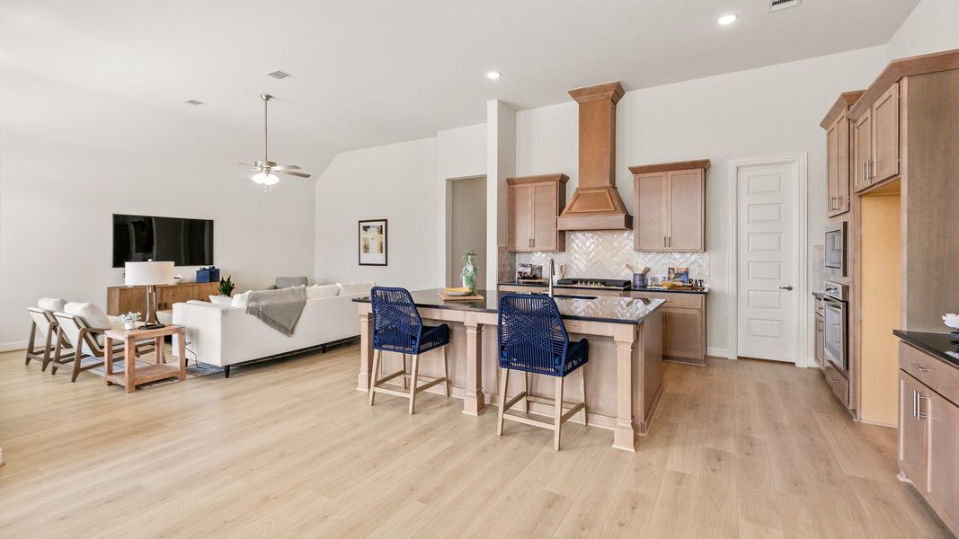 Representative furnished interior of a home built from the Tulane by Brightland Homes in Katy Lakes, Katy (Image 11).
