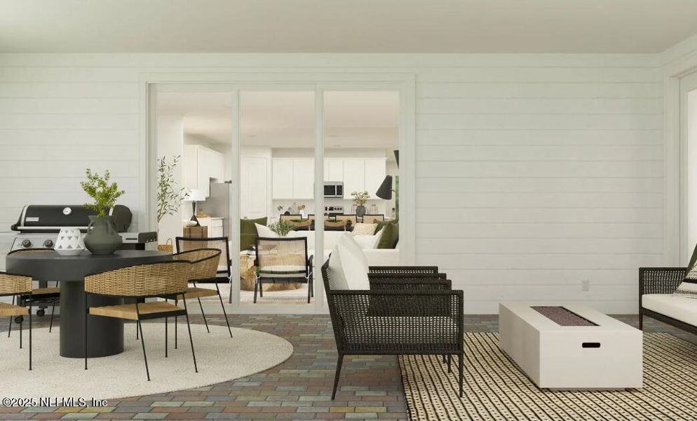 Furnished interior view inside a new home in Russell Retreat, Green Cove Springs (Image 9).