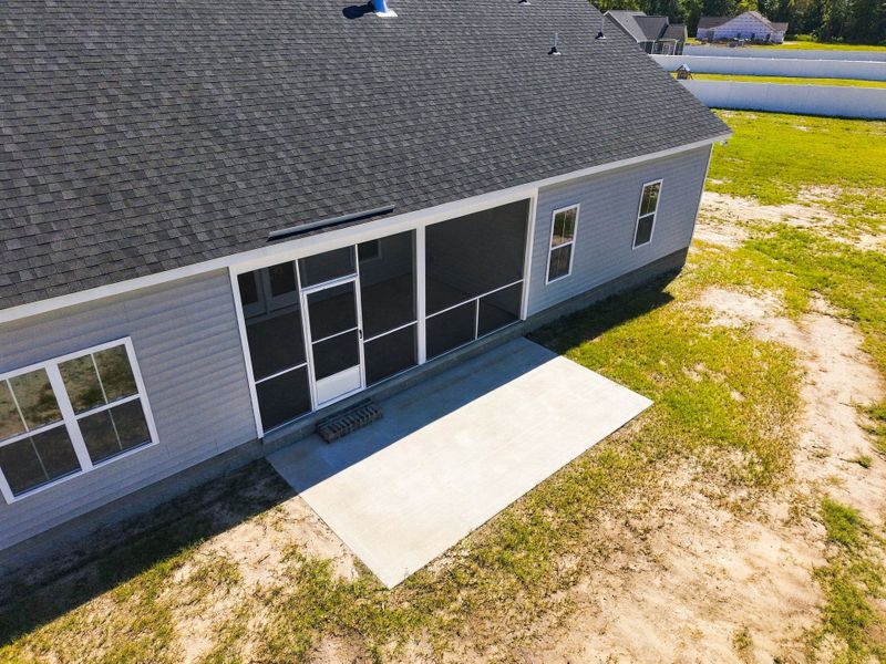 Exterior details and patio area of a home in Laurel Oaks, Greenville (Image 4).