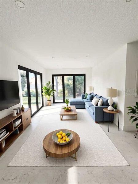 Furnished interior view inside a new home in , Flagler Beach (Image 15).