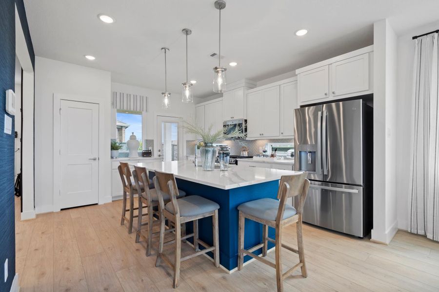 Furnished interior view inside a new home in Bridgeland, Cypress (Image 10). Furnished interior view inside a new home in Bridgeland, Cypress (Image 10).