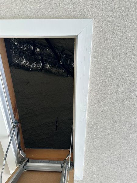 Blown in Foam Insulation in Attic