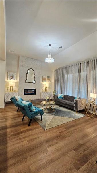 Furnished interior view inside a new home in , Homer (Image 37).