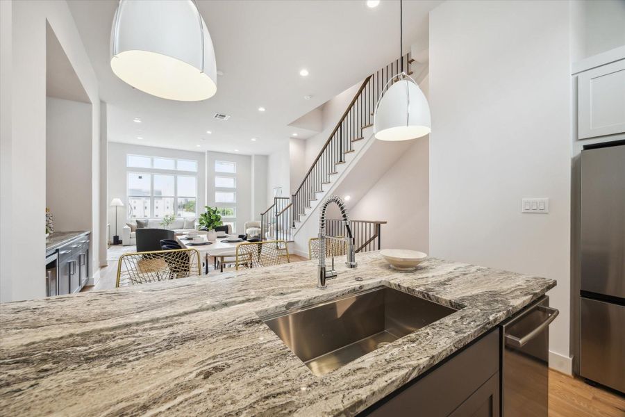 Furnished interior view inside a new home in Point East, Houston (Image 32).