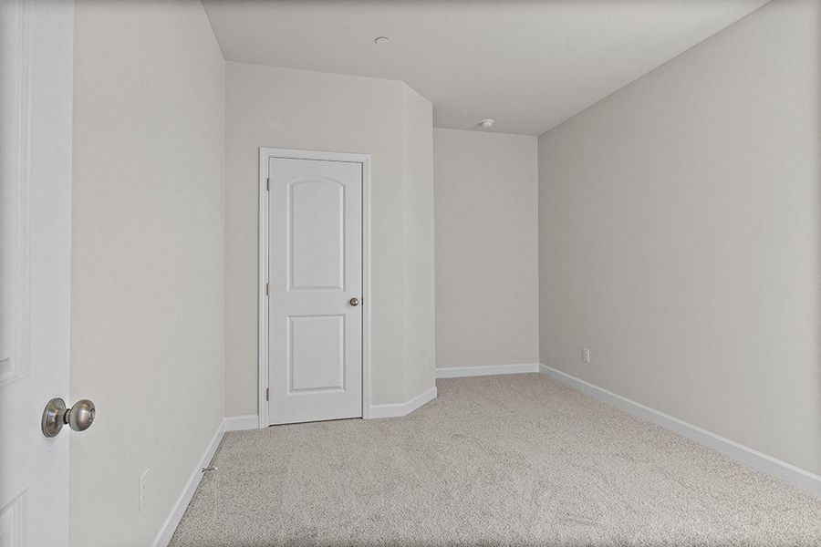 A room with white doors. A room with white doors.