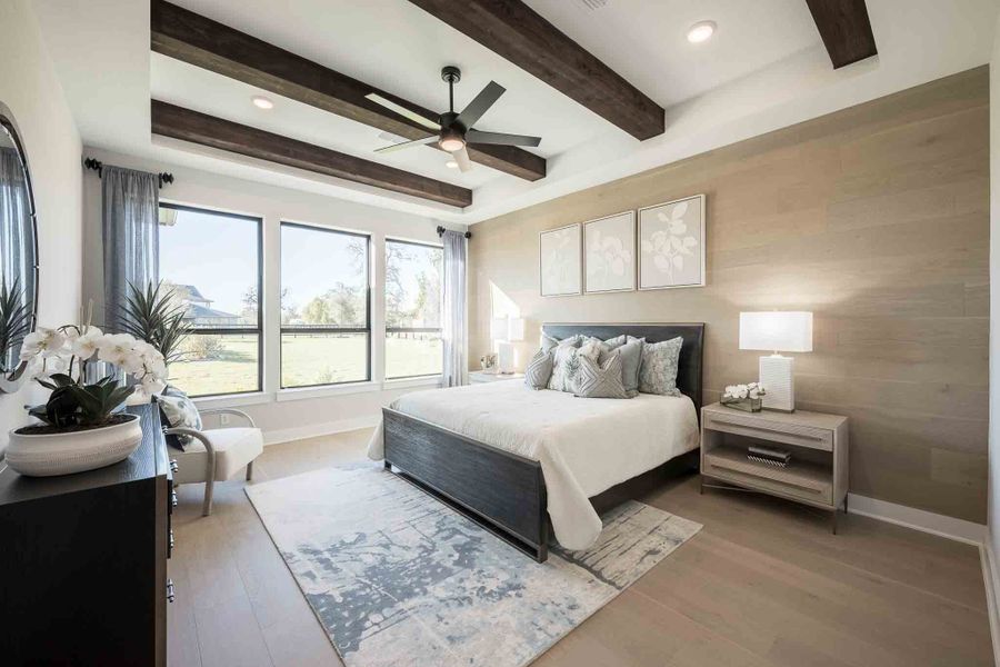 Representative furnished interior of a home built from the Meritage by Tri Pointe Homes in Legacy Grove 1/2 Acre, Montgomery (Image 17).