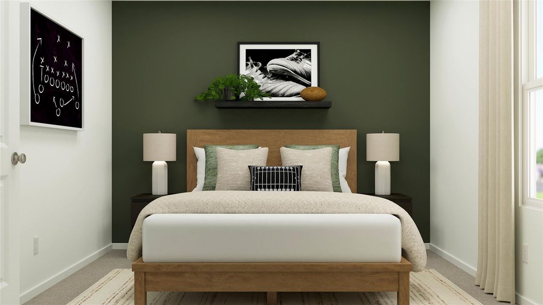 Furnished interior view inside a new home in Rancho Del Cielo, Jarrell (Image 5).