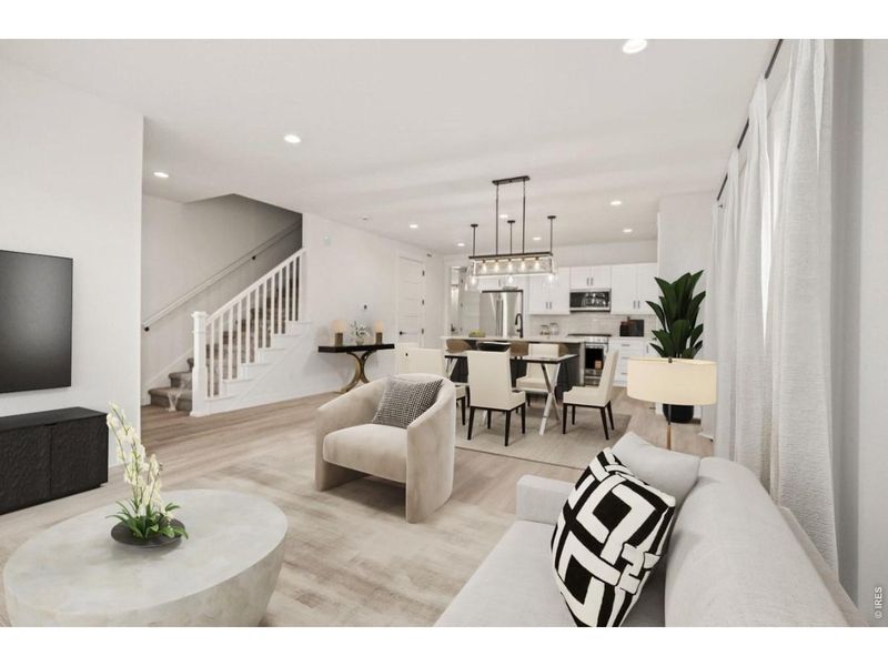 Furnished interior view inside a new home in , Erie (Image 9).