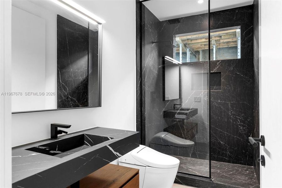 Furnished interior view inside a new home in , Miami (Image 21).