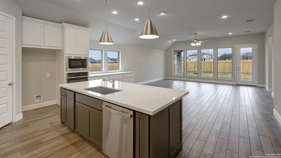 Furnished interior view inside a new home in Kallison Ranch, San Antonio (Image 14).