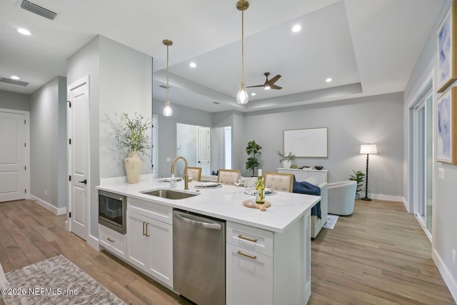 Furnished interior view inside a new home in , Jacksonville (Image 20).