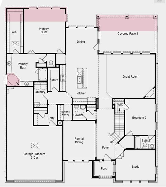 Additional Highlights Include: Fifth bedroom with ensuite bathroom, extended primary suite, and covered outdoor patio. Additional Highlights Include: Fifth bedroom with ensuite bathroom, extended primary suite, and covered outdoor patio.