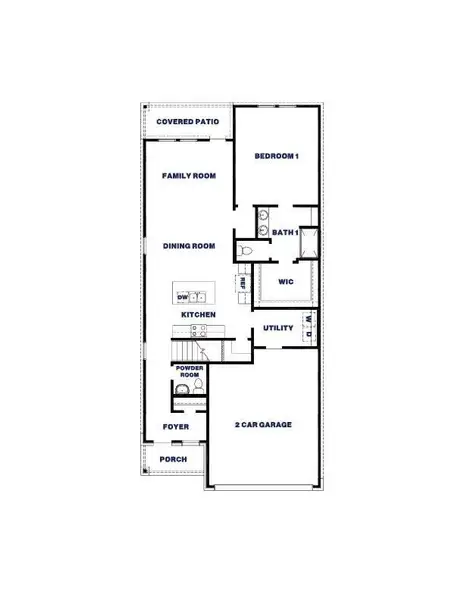 2D floor plan layout of this home in Presswoods, Splendora, TX (Image 5).