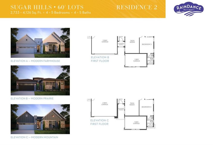 Sugar Hills Plan 2 Floor Plan