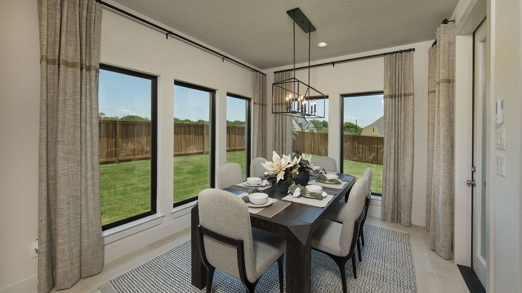 Furnished interior view inside a new home in Weston Oaks 55', San Antonio (Image 7). Furnished interior view inside a new home in Weston Oaks 55', San Antonio (Image 7).