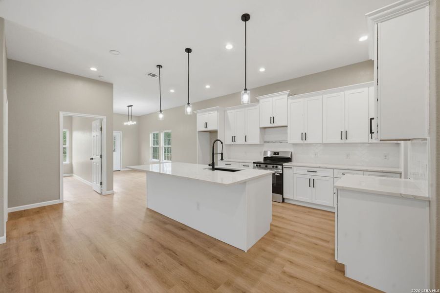 Furnished interior view inside a new home in , Devine (Image 14).