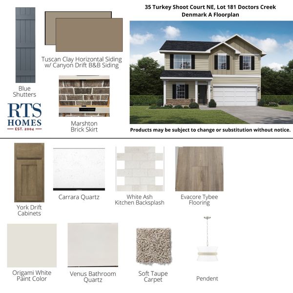 2D floor plan layout of this home in Doctor's Creek, Ludowici, GA (Image 5).