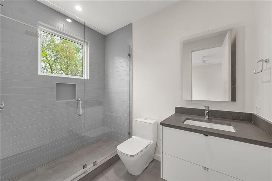 Furnished interior view inside a new home in , Atlanta (Image 17).