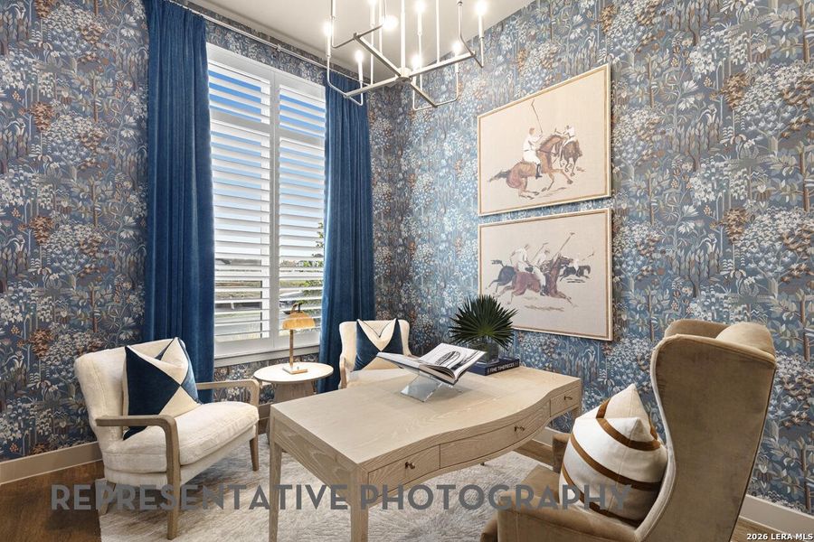 Furnished interior view inside a new home in Briggs Ranch, San Antonio (Image 12).