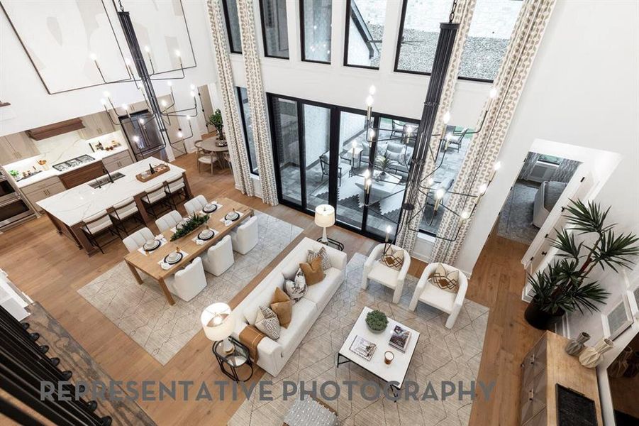 Furnished interior view inside a new home in Sandbrock Ranch, Aubrey (Image 30).