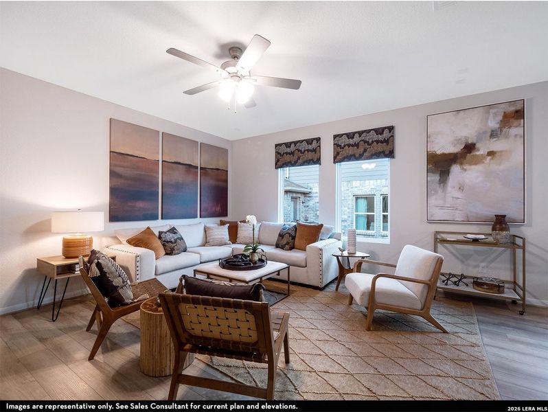 Furnished interior view inside a new home in Willow View, Converse (Image 7).