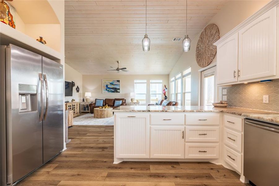 Furnished interior view inside a new home in , Crystal Beach (Image 9).