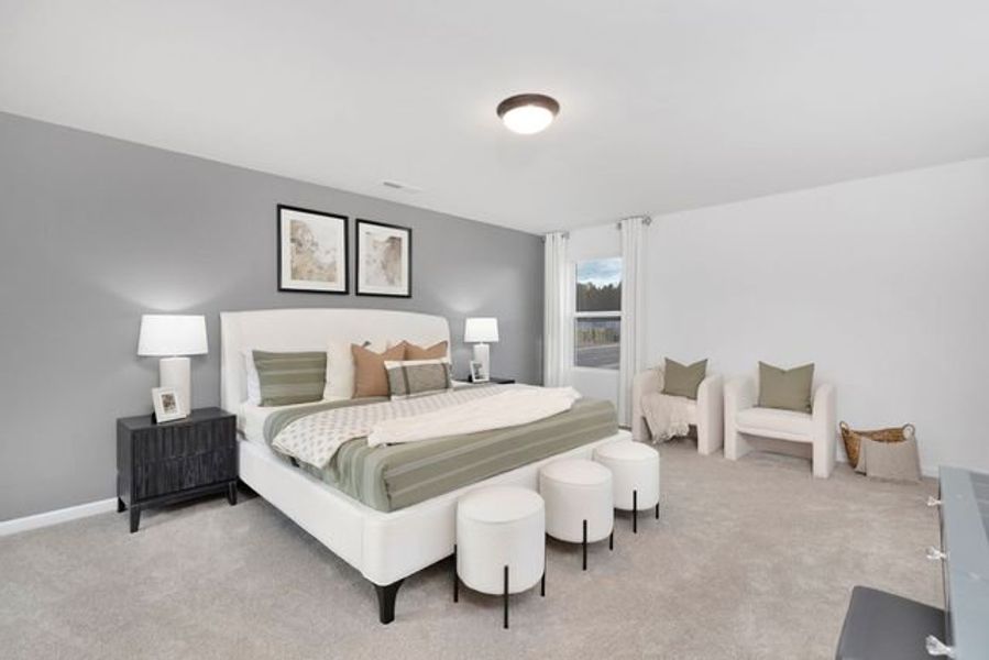 Representative furnished interior of a home built from the Seville II by True Homes in Colvin Park, Rock Hill (Image 23).