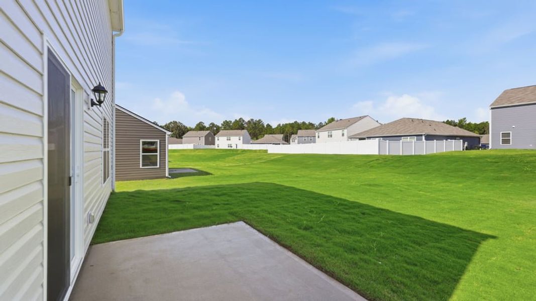 Exterior details and patio area of a home in Cedar Gap, Fountain Inn (Image 3).