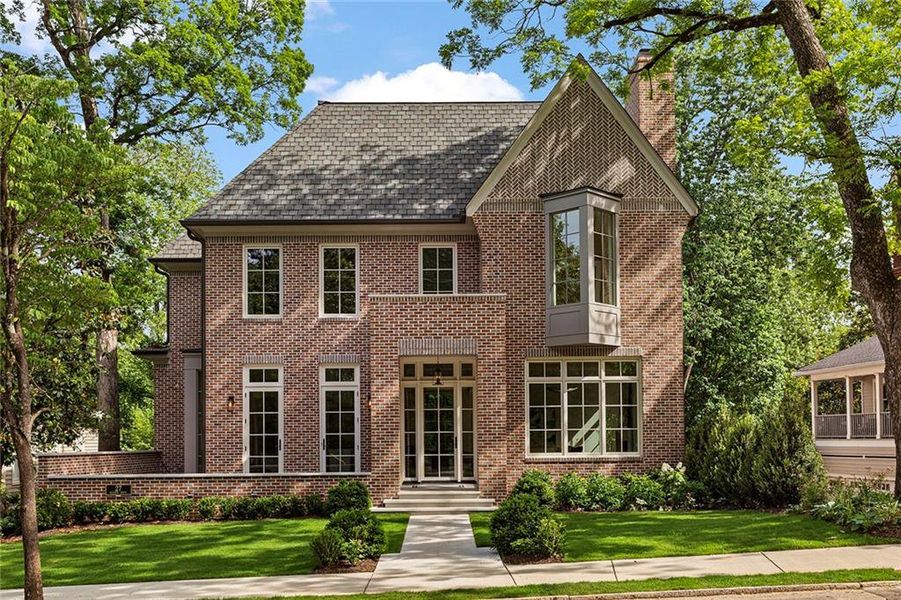 Front exterior of a new home in , Atlanta, GA, highlighting curb appeal (Image 29). Front exterior of a new home in , Atlanta, GA, highlighting curb appeal (Image 29).