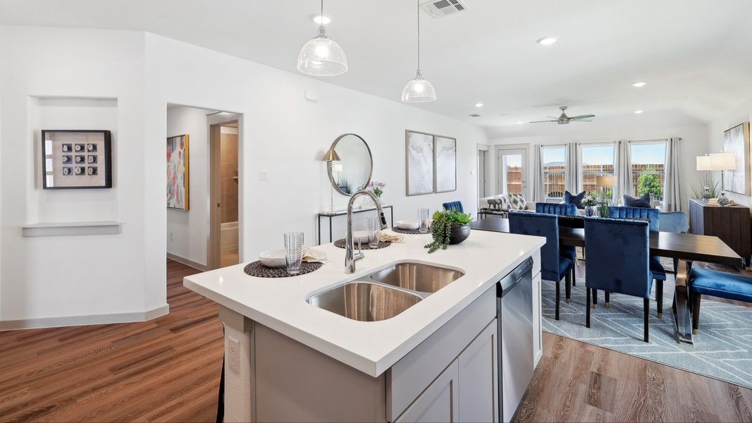 Representative furnished interior of a home built from the Kimbell by DRB Homes in Morningside, Josephine (Image 6).