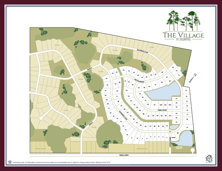 2D floor plan layout of this home in The Village at Sassafras, Allenhurst, GA (Image 2).