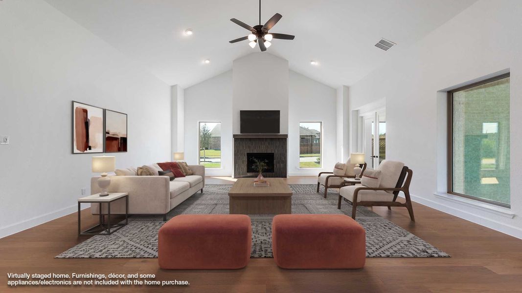 Furnished interior view inside a new home in Somerset Park, Rockwall (Image 7). Furnished interior view inside a new home in Somerset Park, Rockwall (Image 7).