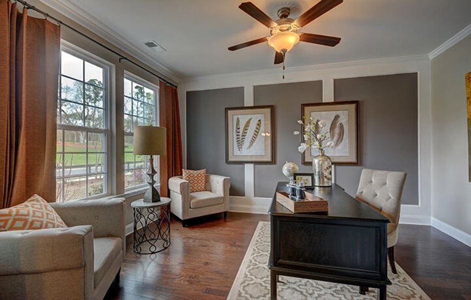 Furnished interior view inside a new home in Waterside at Lakes of Cane Bay: Coastal Collection, Summerville (Image 10).