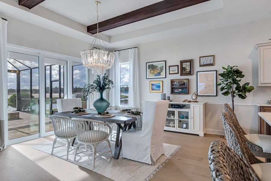 Representative furnished interior of a home built from the Kensington by Paytas Homes in The Reserve at Victoria, Deland (Image 9).