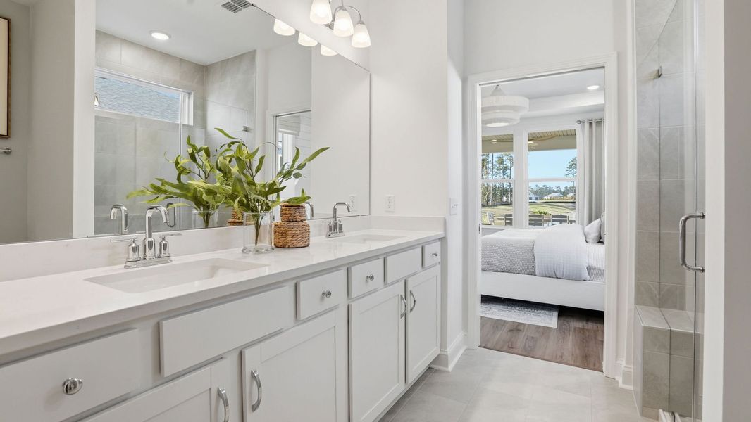 Representative furnished interior of a home built from the Compass by Del Webb in Del Webb Point Hope, Charleston (Image 18).