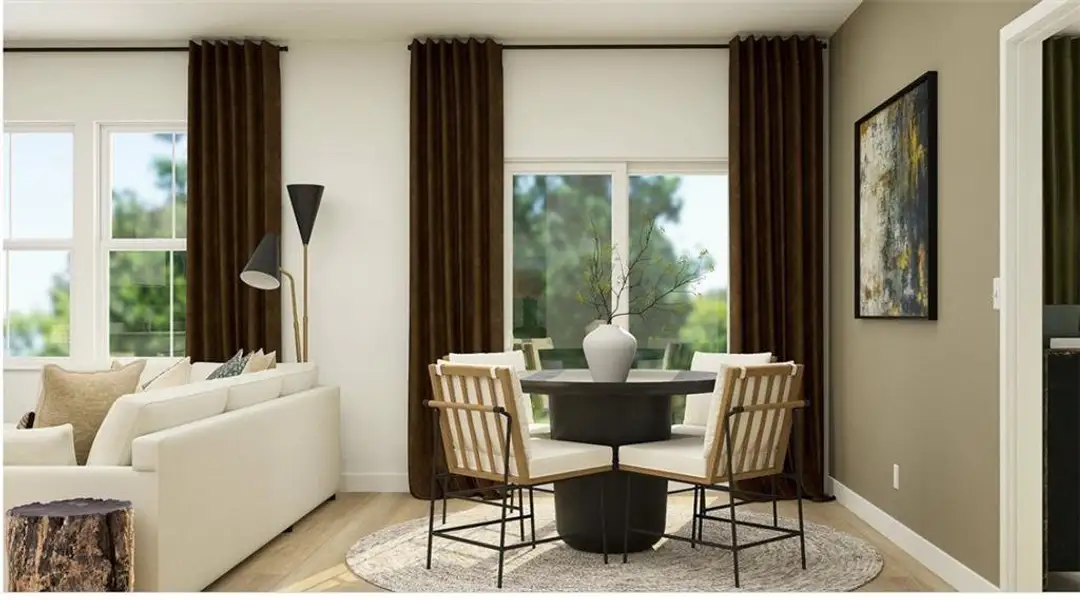 Furnished interior view inside a new home in Crossvine Village, LaGrange (Image 5).