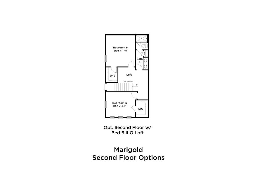2D floor plan layout for the Marigold by DRB Homes in Haven at Diamond Springs, Jacksonville, FL (Image 24). 2D floor plan layout for the Marigold by DRB Homes in Haven at Diamond Springs, Jacksonville, FL (Image 24).