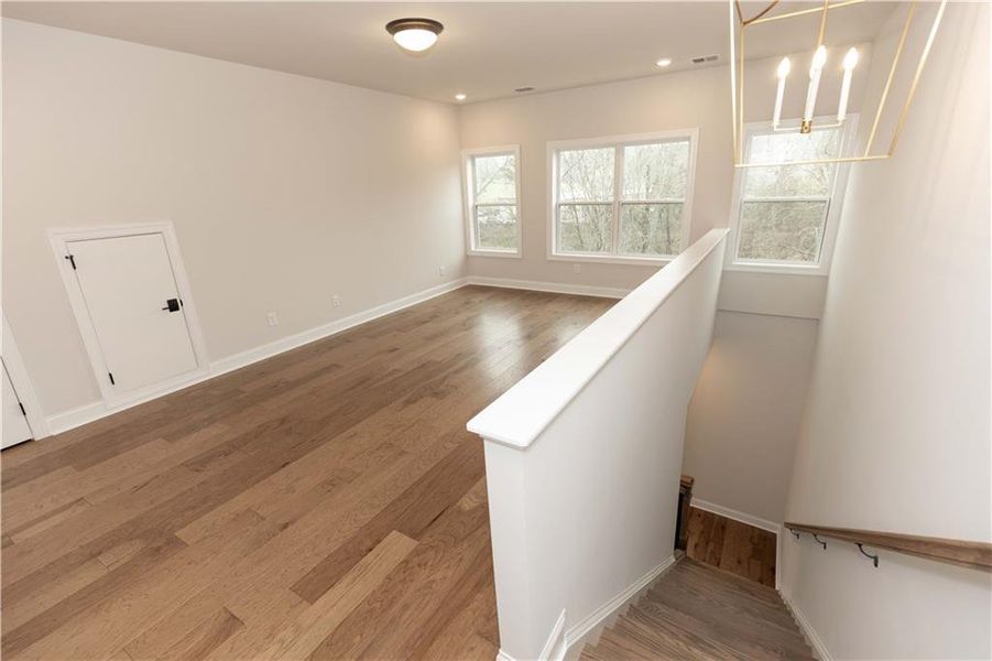 Spacious, unfurnished interior of a new home in Evanshire Single Family, Duluth (Image 29).